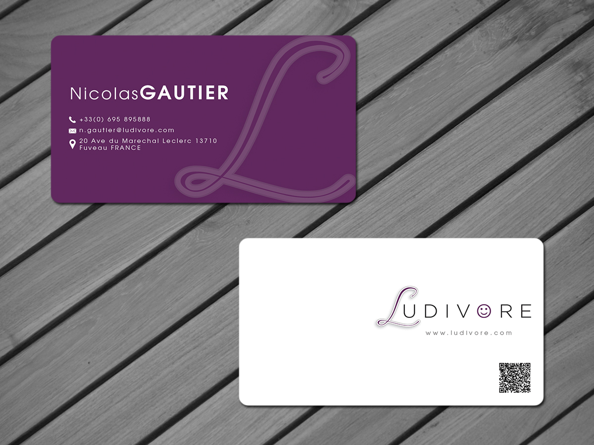 Business Card Design by GraphicSolver for Ludivore | Design #1751625