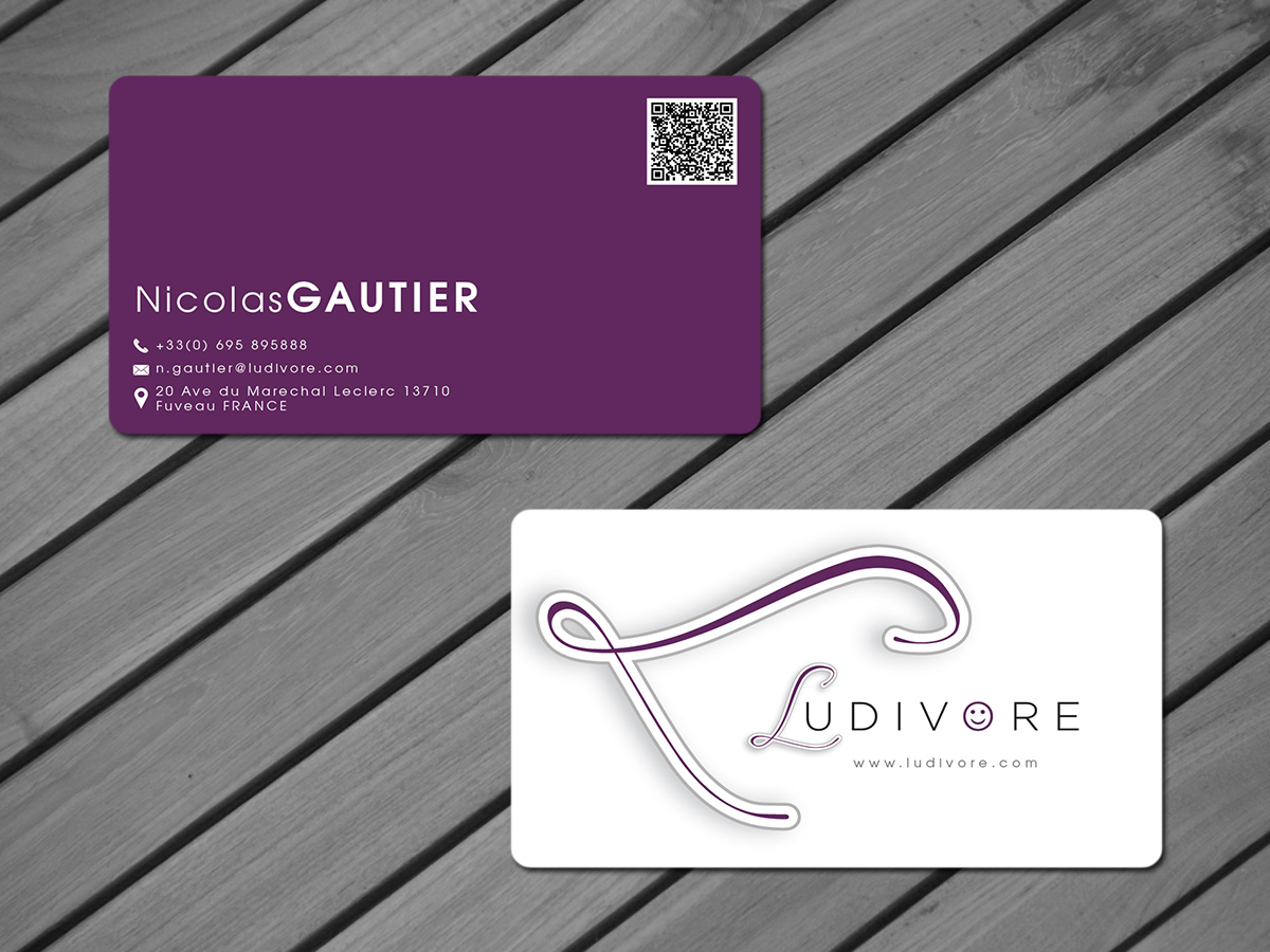 Business Card Design by GraphicSolver for Ludivore | Design #1751627