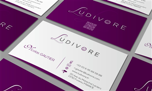 Diseño de Tarjeta de Presentación por suzirashid para Ludivore | Diseño #1737263
