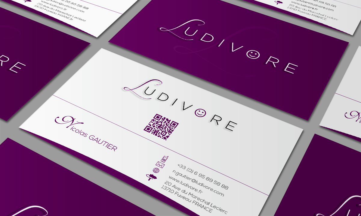 Business Card Design by suzirashid for Ludivore | Design #1737282