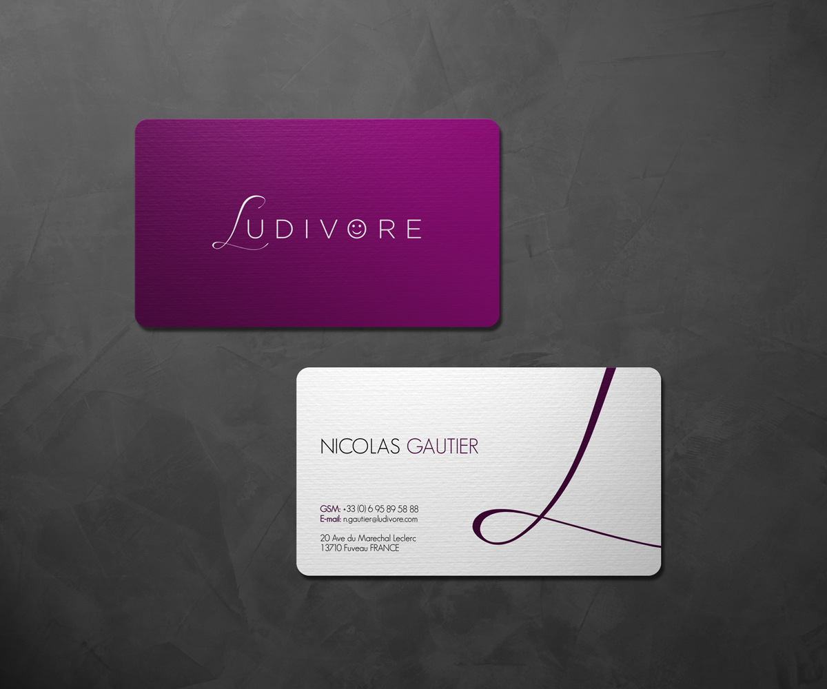 Business Card Design by logodentity for Ludivore | Design #1732333