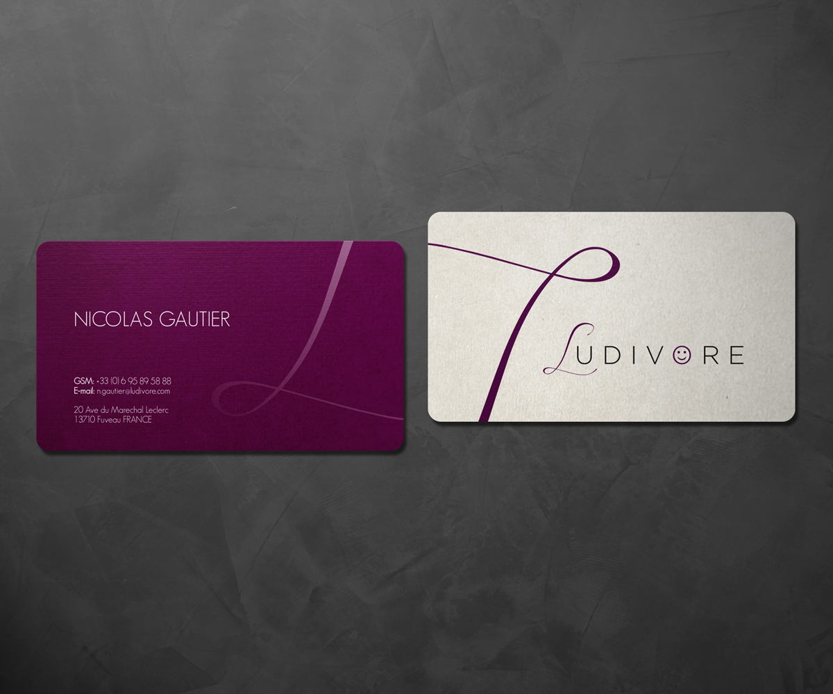 Business Card Design by logodentity for Ludivore | Design #1732545