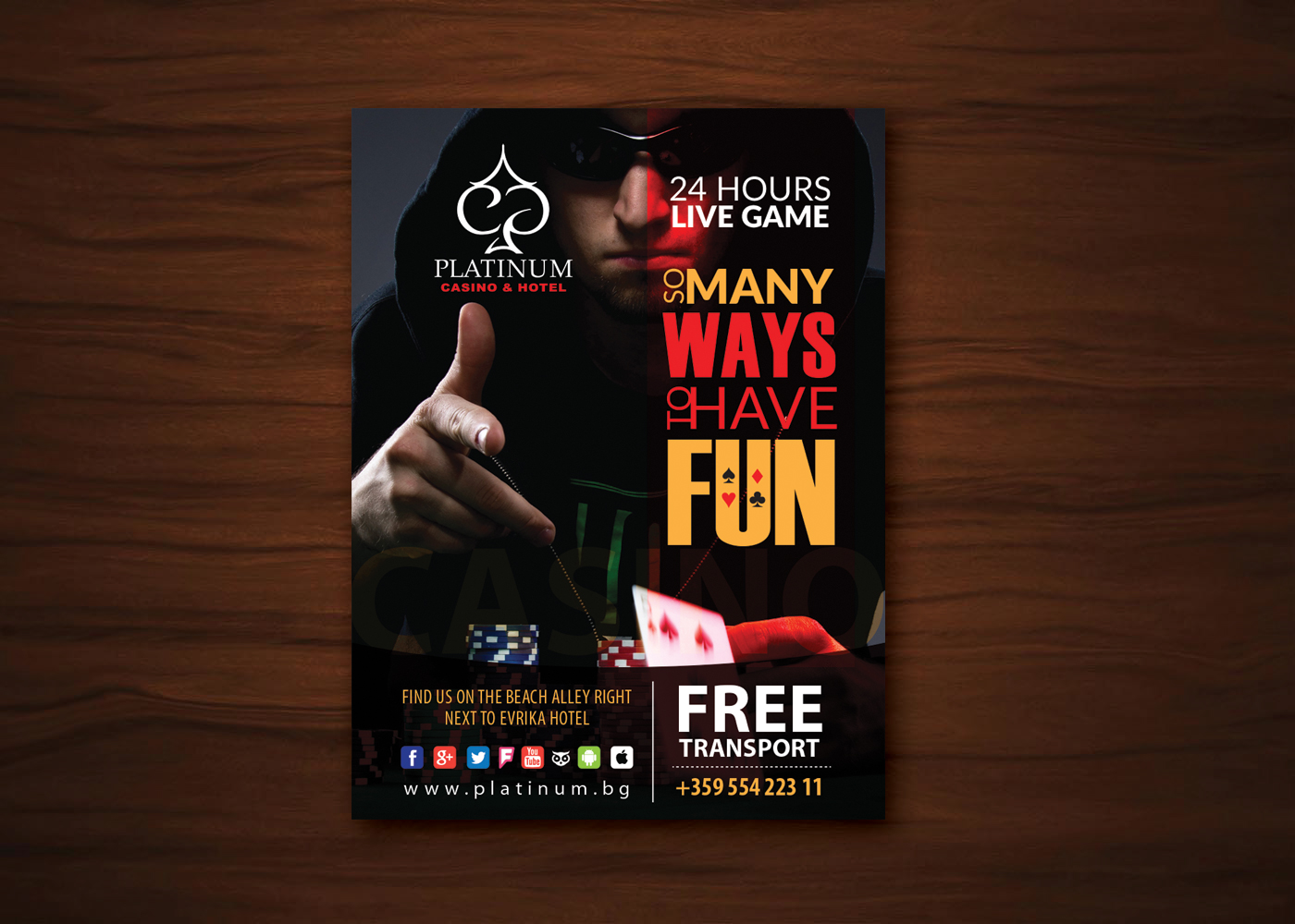 Flyer Design by uk for Platinum Casino | Design #6631765