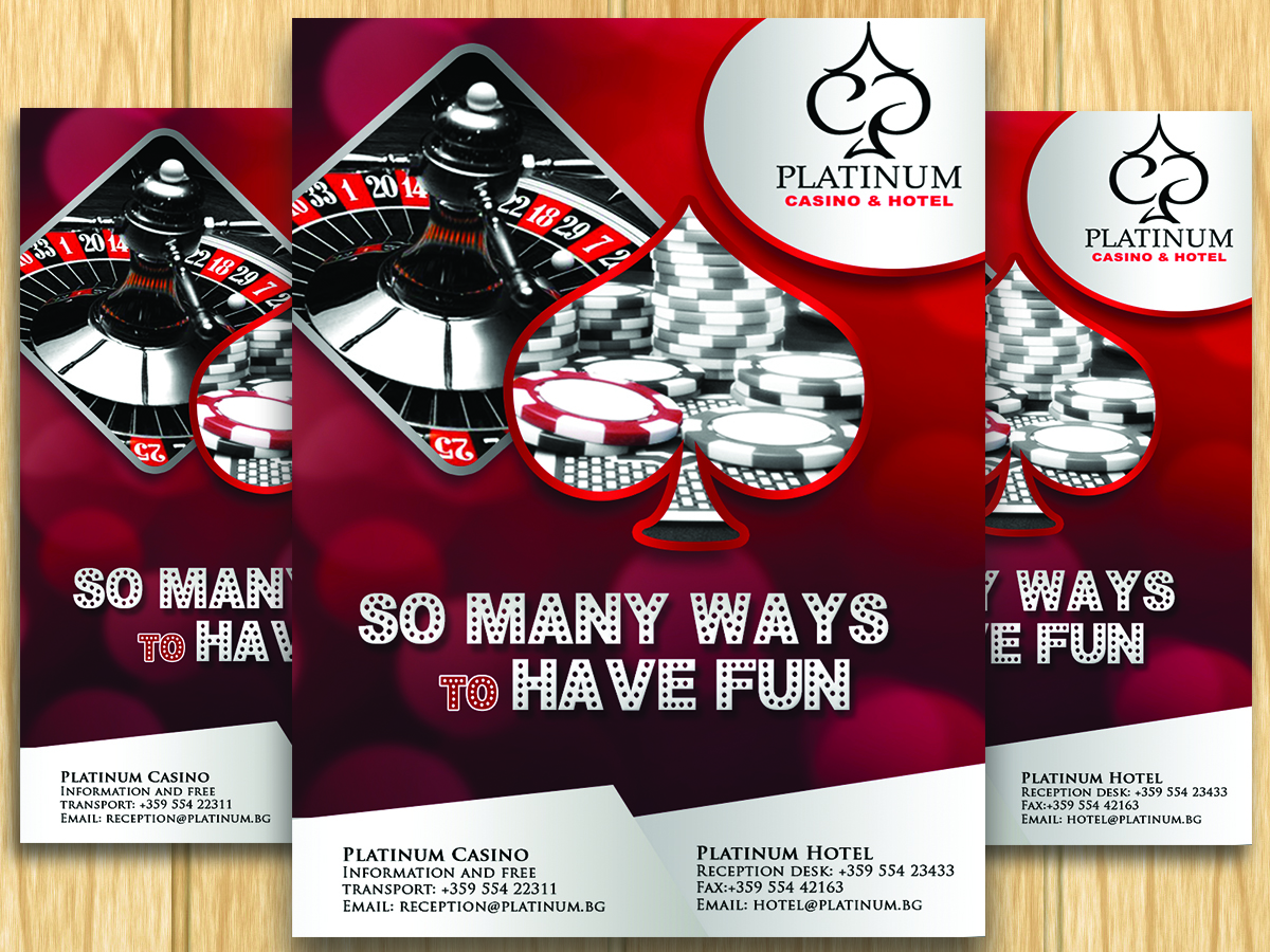 Flyer-Design von ESolz Technologies für Platinum Casino | Design #6629634