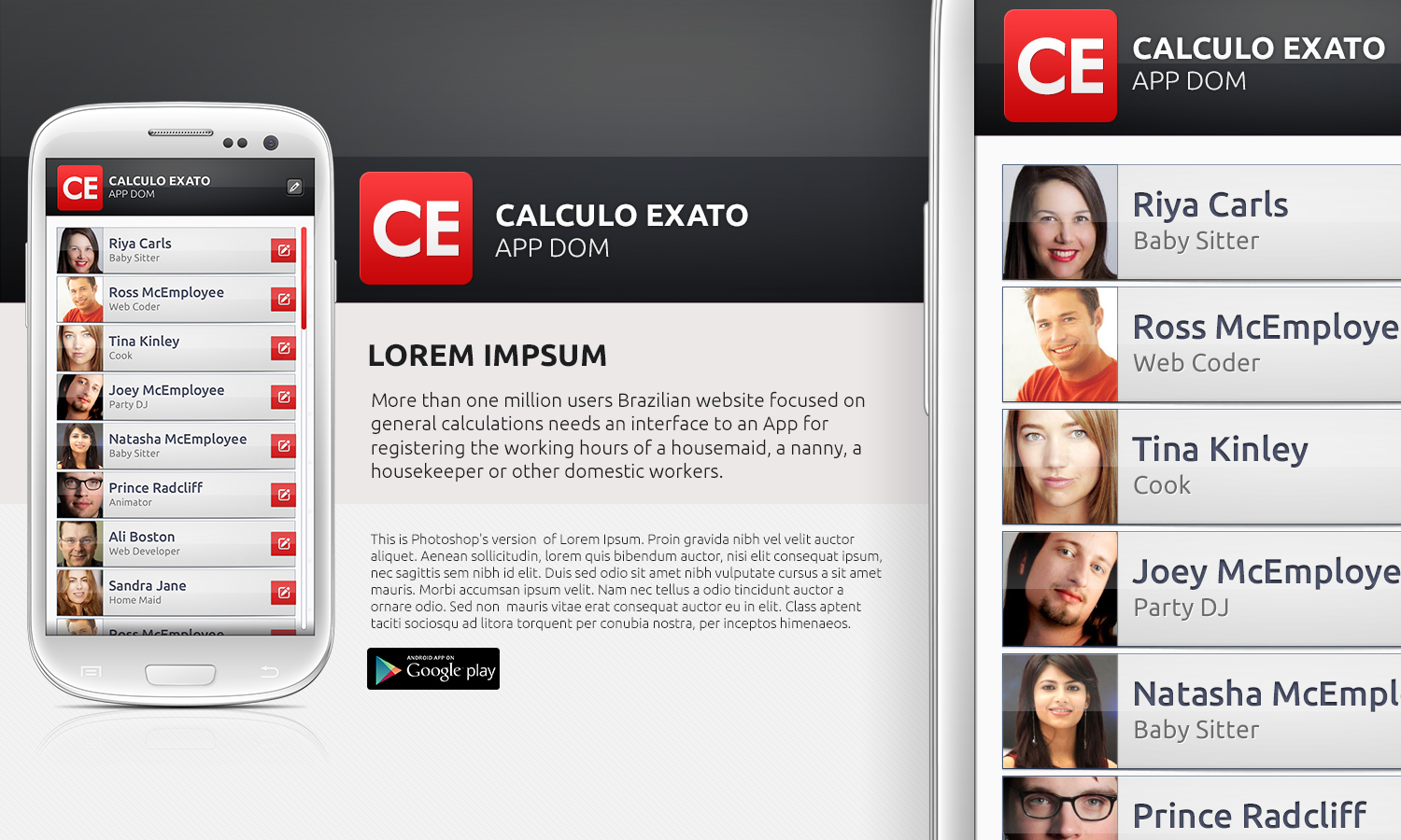 App Design by WirePaper for Calculo Exato | Design #1734884