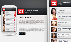 App Design by WirePaper for Calculo Exato | Design: #1734884