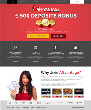 Web Design by anushka_snigdha for Trada Casino | Design: #6609964
