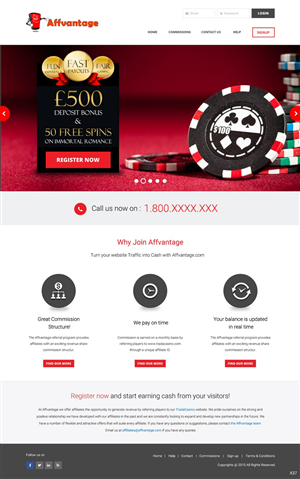 Web Design by pb for Trada Casino | Design: #6611425
