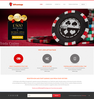 Web Design by pb for Trada Casino | Design: #6619502