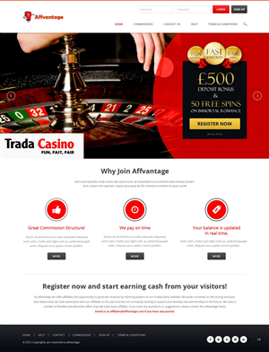 Web Design by pb for Trada Casino | Design: #6619509