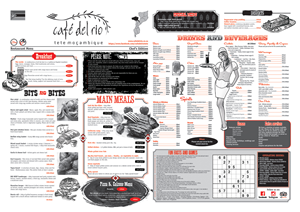 Menu Design by The Freelance Designer