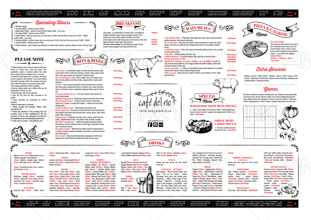 Menu Design by Pinky  for Cafe Del Rio | Design: #6659446