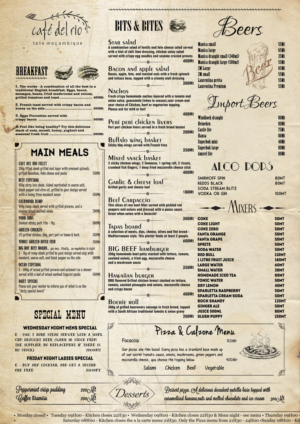 Menu Design by Tomi and Edó for Cafe Del Rio | Design: #6805335
