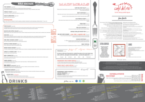 Menu Design by Funke Graphics for Cafe Del Rio | Design #6671067