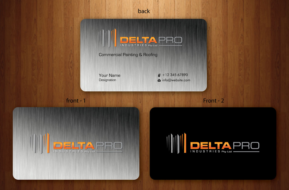 Business Card Design by Sbss for Delta Pro Industries Pty Ltd | Design #1723854