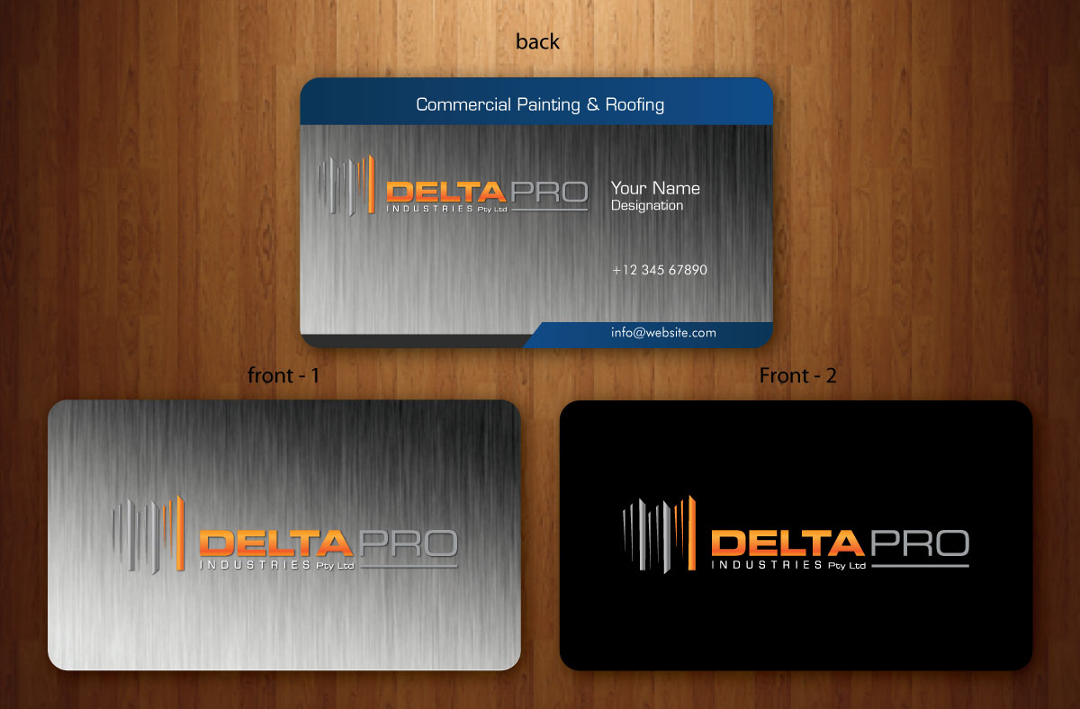 Business Card Design by Sbss for Delta Pro Industries Pty Ltd | Design #1723874