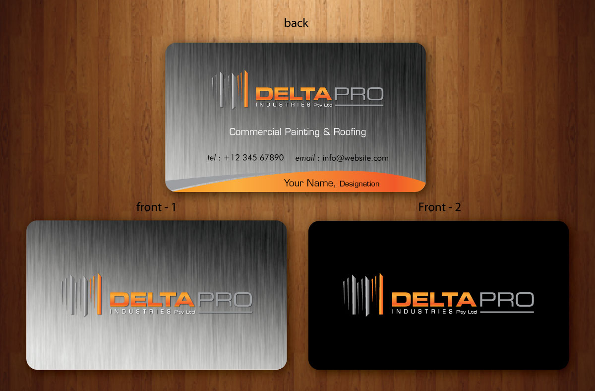 Business Card Design by Sbss for Delta Pro Industries Pty Ltd | Design #1723876