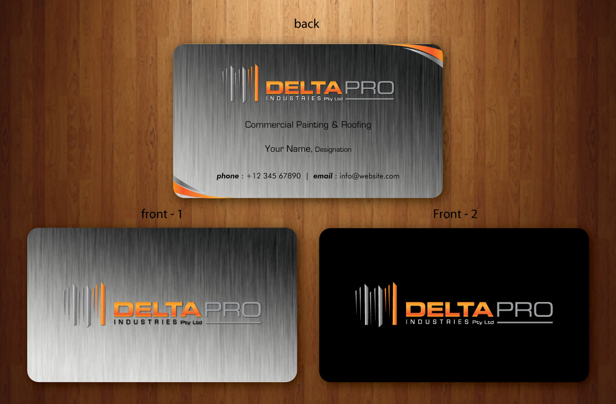 Business Card Design by Sbss for Delta Pro Industries Pty Ltd | Design #1723899