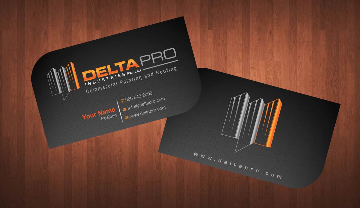 Business Card Design by Sbss for Delta Pro Industries Pty Ltd | Design #1723976