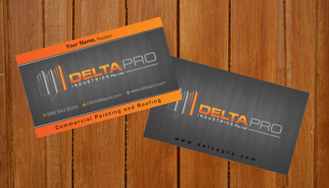 Business Card Design by Sbss for Delta Pro Industries Pty Ltd | Design #1724024