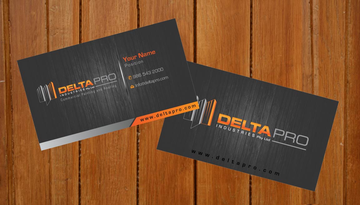 Business Card Design by Sbss for Delta Pro Industries Pty Ltd | Design #1724027