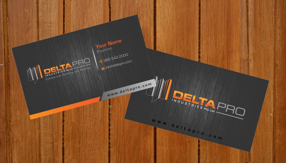 Business Card Design by Sbss for Delta Pro Industries Pty Ltd | Design #1724028