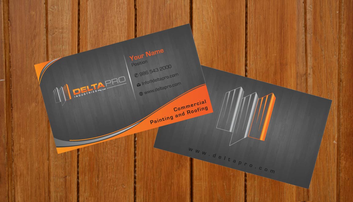 Business Card Design by Sbss for Delta Pro Industries Pty Ltd | Design #1724034