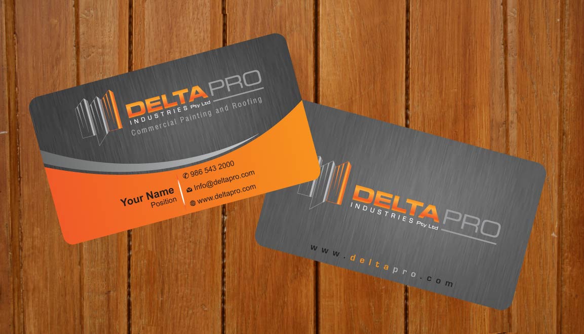Business Card Design by Sbss for Delta Pro Industries Pty Ltd | Design #1724036