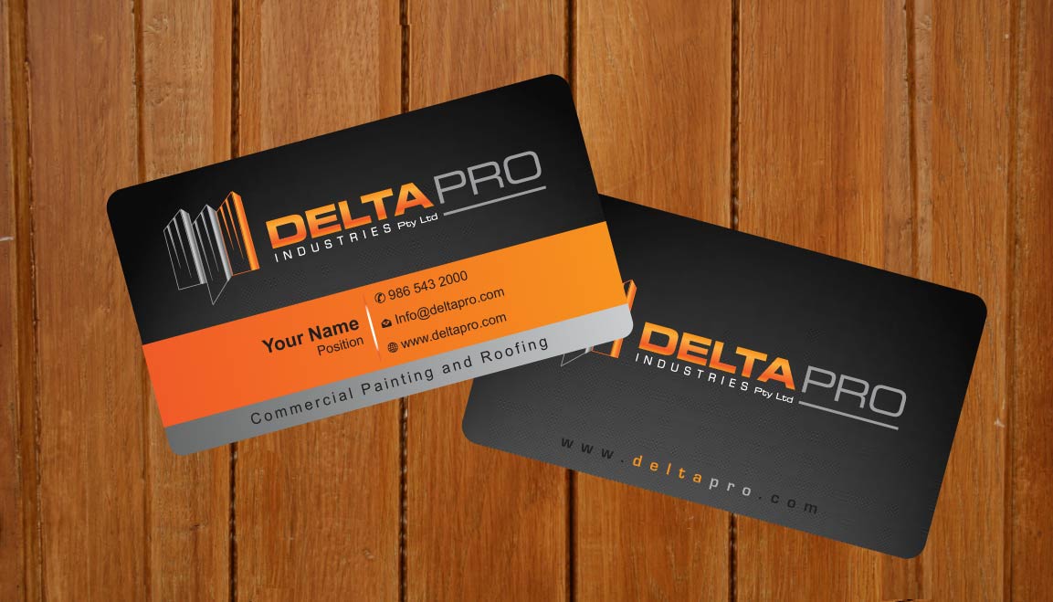 Business Card Design by Sbss for Delta Pro Industries Pty Ltd | Design #1724042