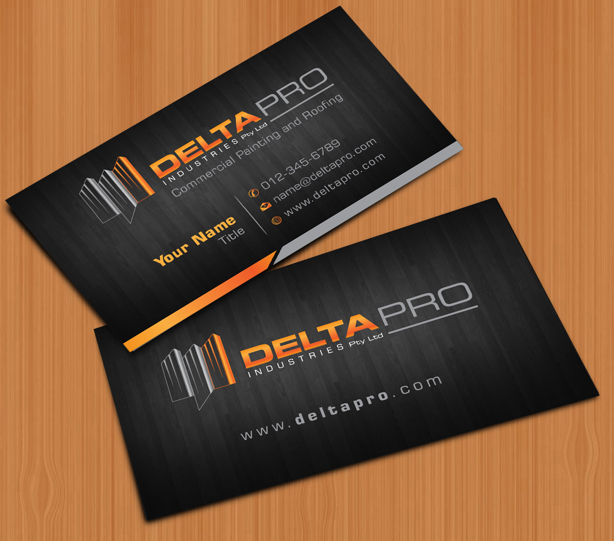 Business Card Design by Sbss for Delta Pro Industries Pty Ltd | Design #1724089