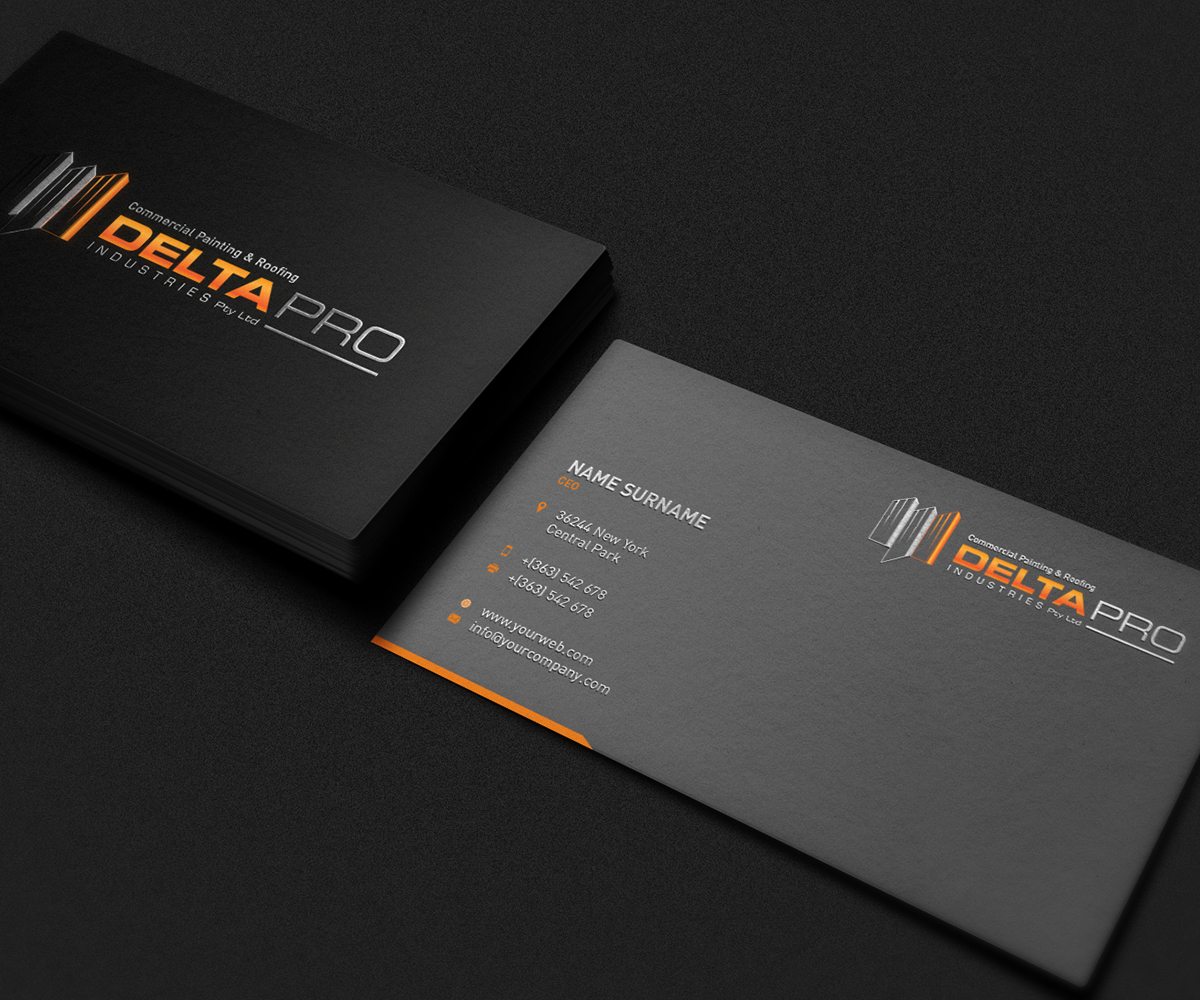 Business Card Design by Milovanovic for Delta Pro Industries Pty Ltd | Design #1720779