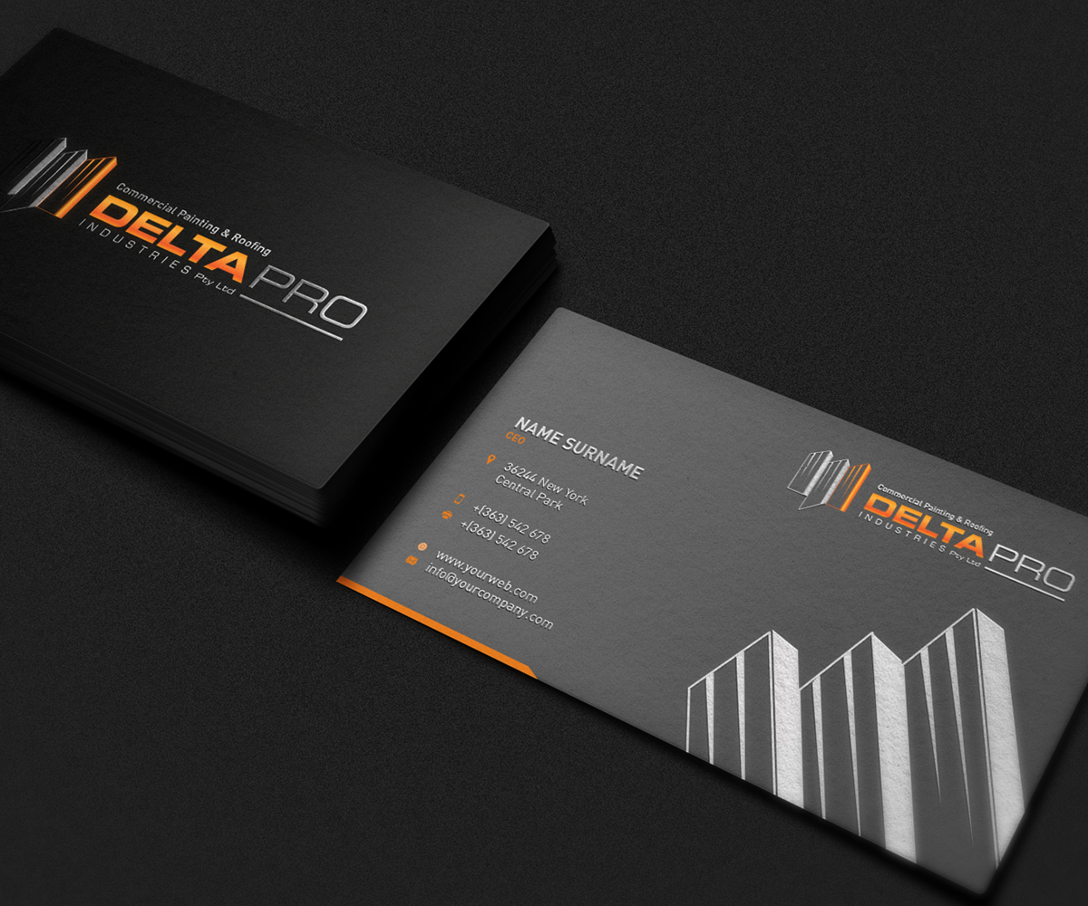 Business Card Design by Milovanovic for Delta Pro Industries Pty Ltd | Design #1720787