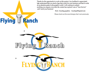 Logo Design by fourdog123 for Flying T Ranch | Design #6650982