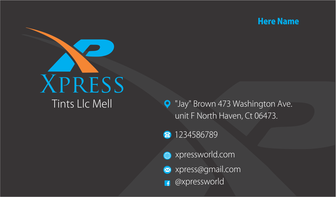 Business Card Design by Jagdish Boga for XpressTints 2 | Design #6614030