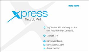 Business Card Design by Jagdish Boga for XpressTints 2 | Design: #6614551