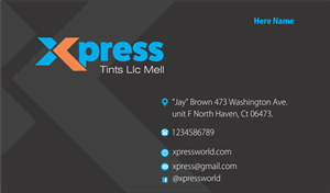 Business Card Design by Jagdish Boga for XpressTints 2 | Design: #6614599