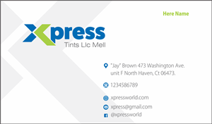 Business Card Design by Jagdish Boga for XpressTints 2 | Design: #6614651
