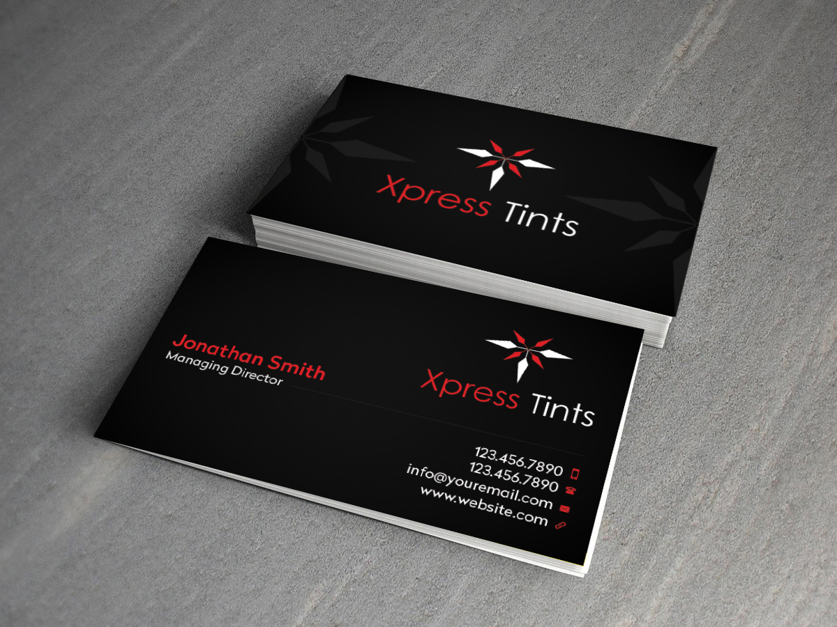 Diseño de Tarjeta de Presentación por Creations Box 2015 para XpressTints 2 | Diseño #6620416