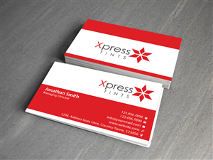 Business Card Design by Creations Box 2015 for XpressTints 2 | Design: #6620421