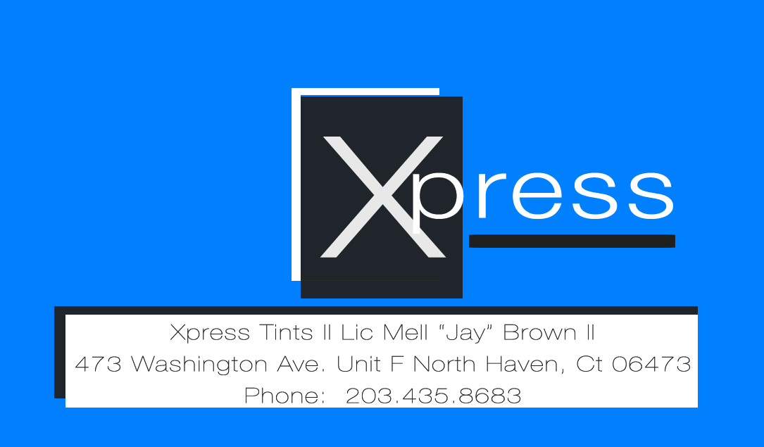 Business Card Design by Jacob R Smith for XpressTints 2 | Design #6614783