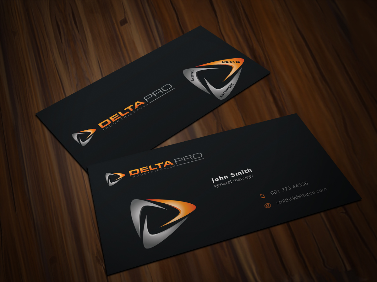 Business Card Design by Scorpius design for Delta Pro Industries Pty Ltd | Design #1725094