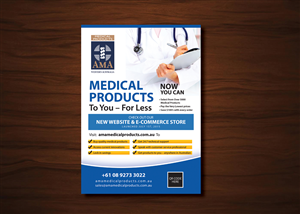 Diseño de Flyer por uk para AMA Medical Products  | Diseño #6618549