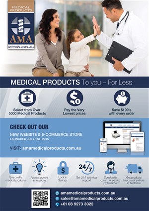 Flyer Design by alessandroevge for AMA Medical Products  | Design: #6609322
