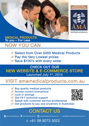 Diseño de Flyer por leuchi para AMA Medical Products  | Diseño #6615682