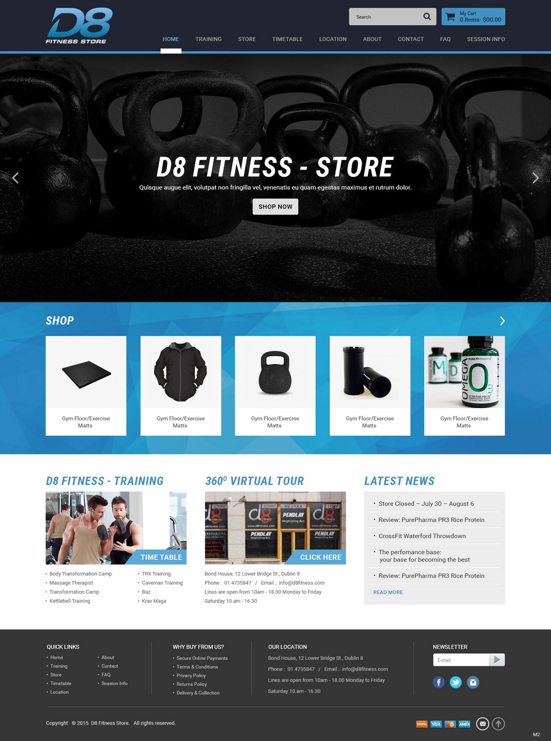 Web Design by pb for D8 Fitness | Design #6619606
