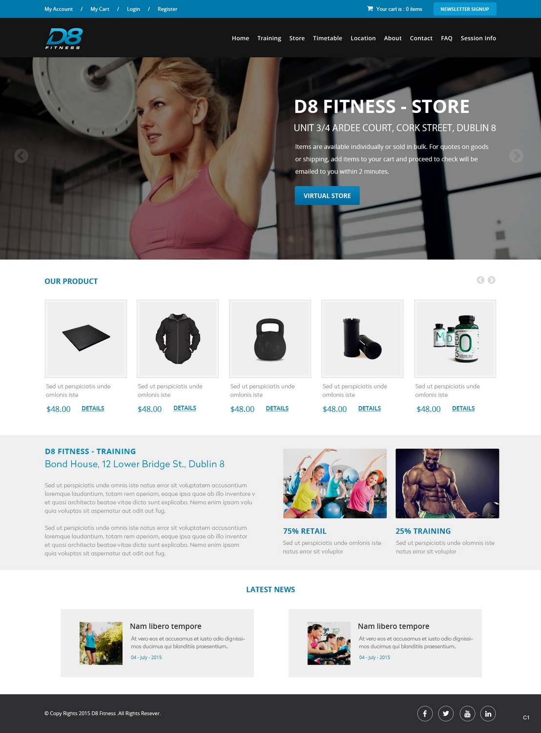 Web-Design von pb für D8 Fitness | Design #6622847