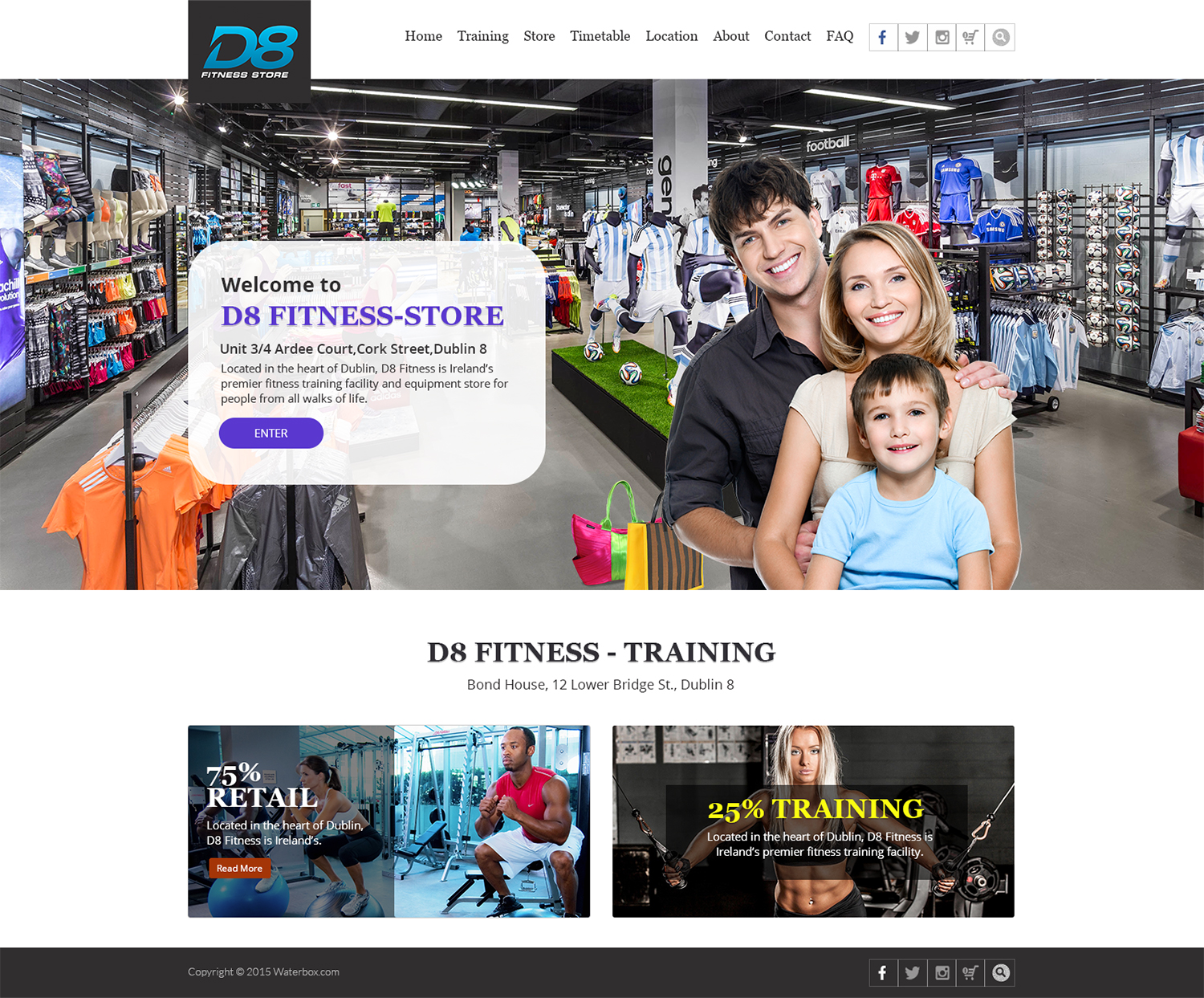 Web Design by the-lion-king for D8 Fitness | Design #6619334