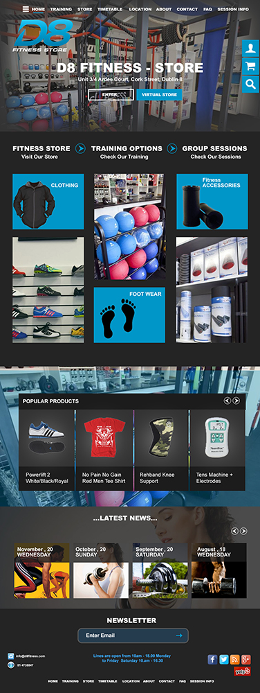 Web Design by MOATAZ AZAB for D8 Fitness | Design #6614566