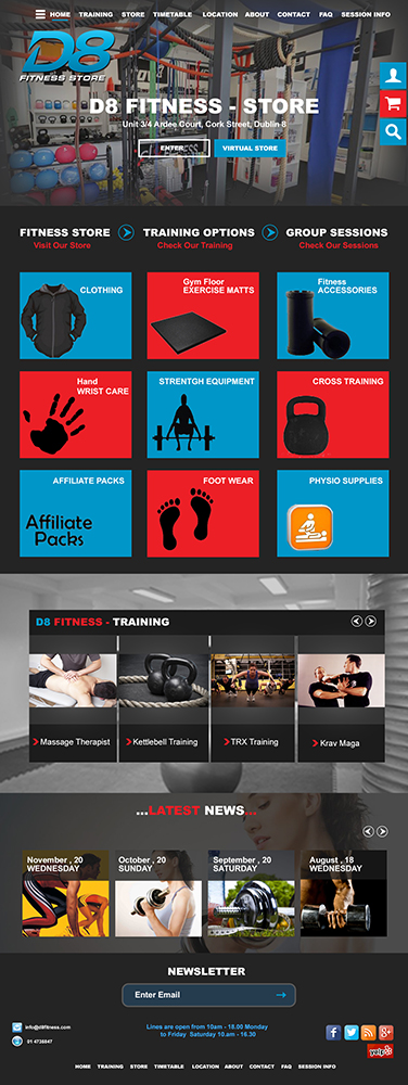 Web-Design von MOATAZ AZAB für D8 Fitness | Design #6622355