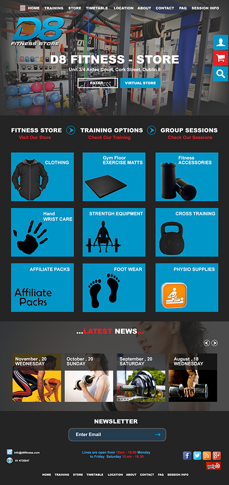 Web Design by MOATAZ AZAB for D8 Fitness | Design #6627176